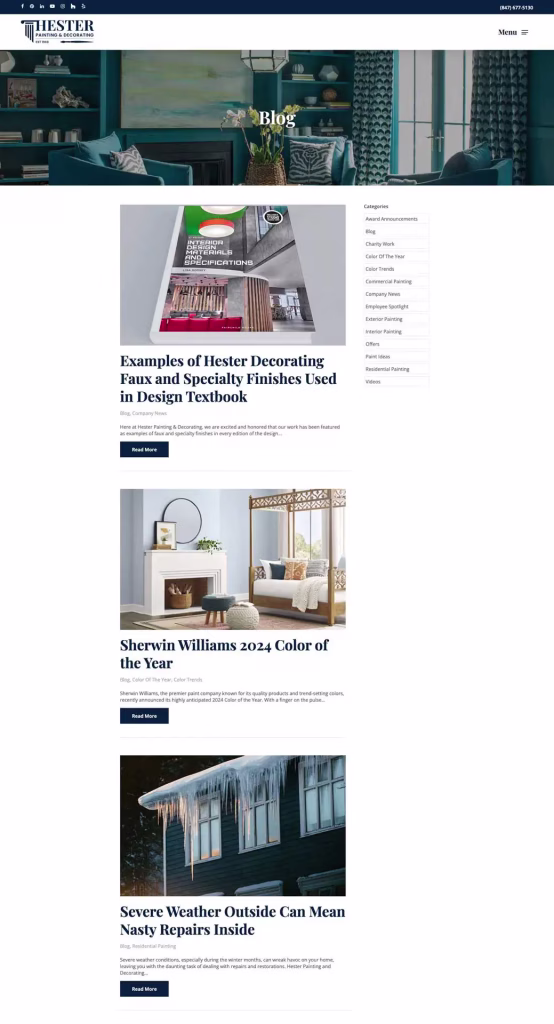 LPC-HPD-Case-Study-Blog A case study on Hester Painting & Decorating's website.
