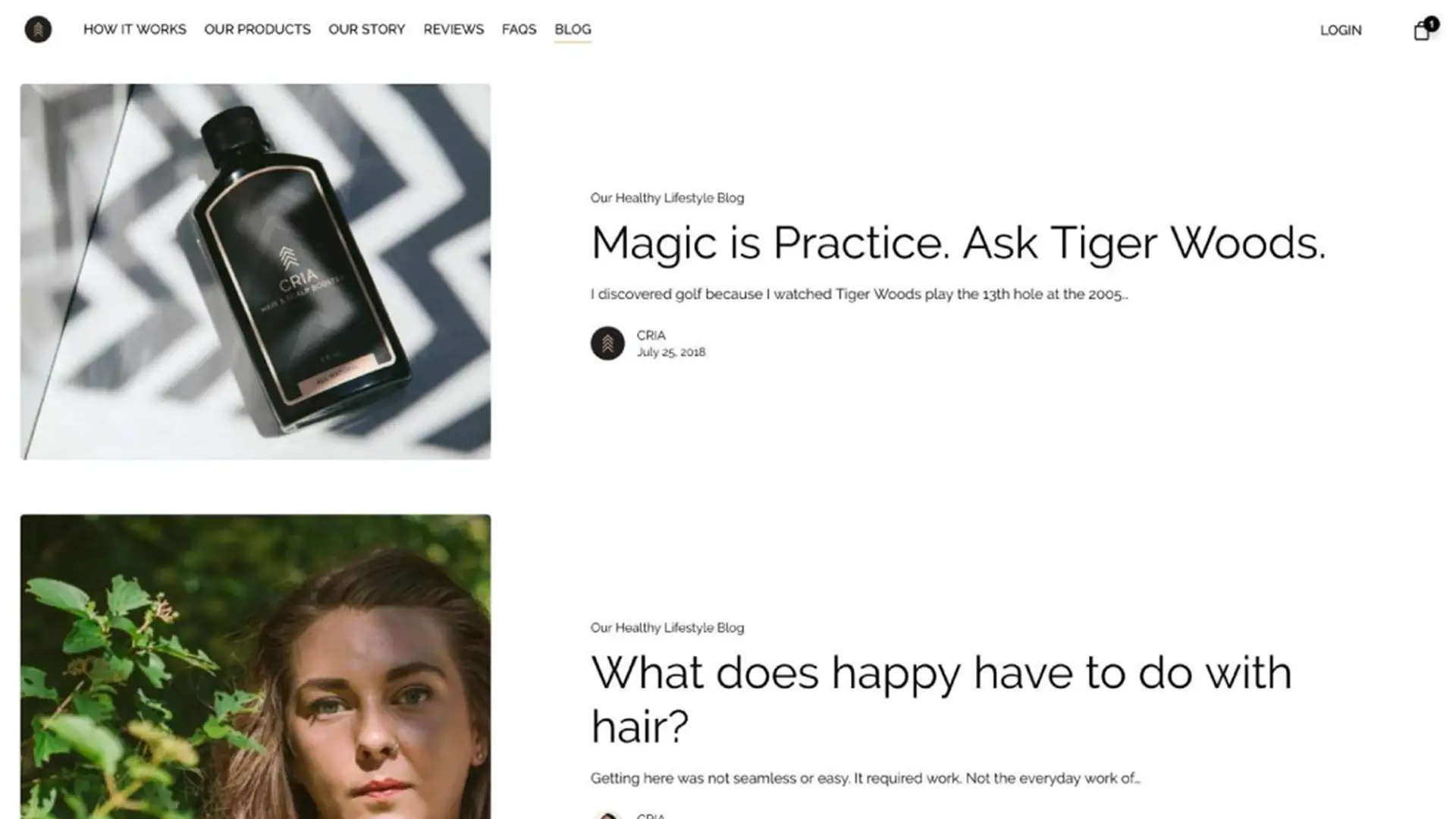 CRIA DM Digital marketing services for CRIA by Living Proof Creative.