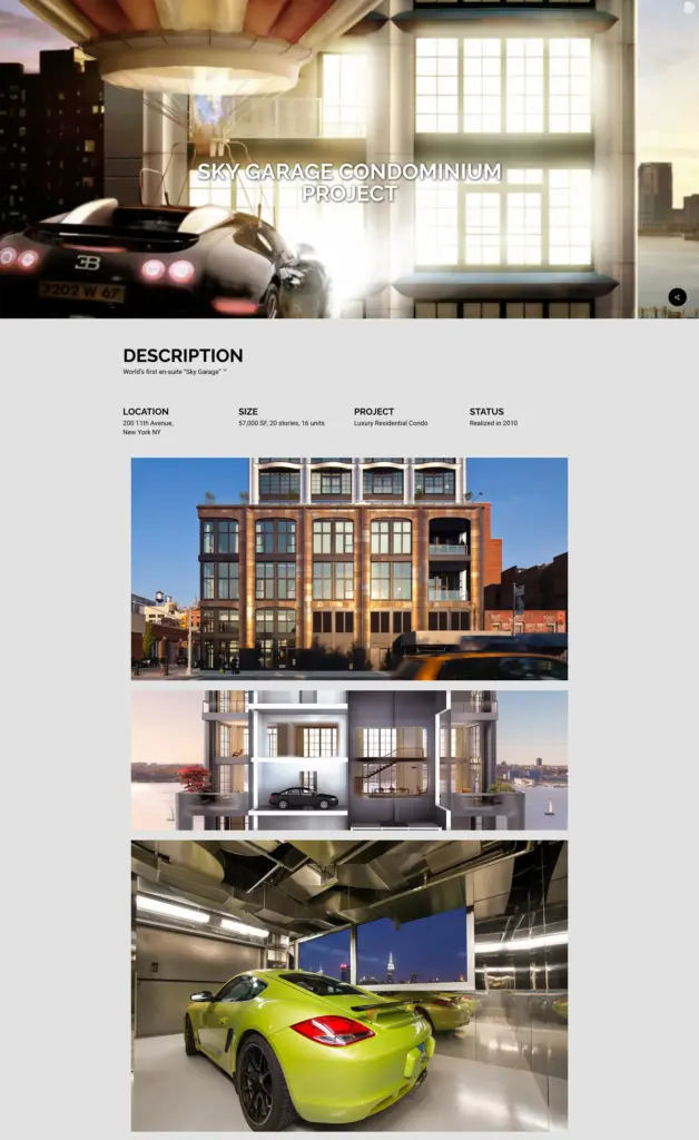 YW Portfolio Sky Garage